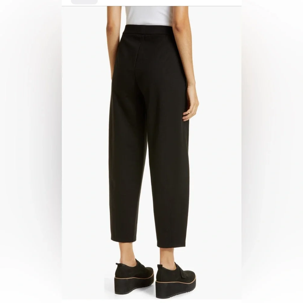 Eileen Fisher Dressy Flex Ponte  Black Lantern Ankle Pant SP NWT - Picture 2 of 9